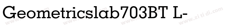 Geometricslab703BT L字体转换